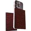 TECHMADE ETRES Portafoglio Magnetico Flat Animalier - 5 Slot Carte + Tasca Contanti - Protezione RFID, Ultra Slim, Funzione Stand per Smartphone - Anello Adattatore Magnetico Incluso (Rosso)