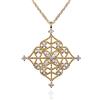 Namana Collana con Ciondolo Arabesco, Collana da Donna con Pietre di Zirconia Cubica su Intricati Dettagli in Filigrana