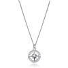 Viceroy Collana uomo 14306C01000 - Acciaio con ciondolo rosa dei venti, design elegante e sofisticato