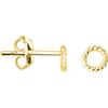 SOFIA MILANI - Orecchini Donna Argento 925 - Placcati in Oro - Orecchini a Perno Circolo Ruotato - 21109