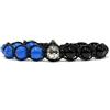 clorophilla. Bracciale Calcio Squadre Serie A Fan Regolabile in Pietre e Acciaio - Uomo donna e bambino - resistente e di alta qualità - Gioiello Regalo Tifosi Calcio