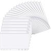 Funngy Buste Portadocumenti in Plastica,20 PCS Buste Trasparenti A5 con Cerniera 6 Fori Perforati Universali Bustes in PVC Senza Odore per Money Binder Agenda Risparmio Soldi Cash Stuffing