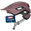 ABUS Casco MTB Cliffhanger - Casco da bicicletta per percorsi esigenti - con ampi fori di ventilazione & sistema di cinghie TriVider - per uomo e donna - rosso, taglia M