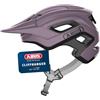 ABUS Casco MTB Cliffhanger - Casco da bicicletta per percorsi esigenti - con ampi fori di ventilazione & sistema di cinghie TriVider - per uomo e donna - viola, taglia M