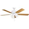 Eglo Ventilatore soffitto con luce LAS PALMAS Bianco 35076 (132x47,4cm)