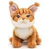 Uni-Toys - Gatto Maine-Coon, seduto (marrone) - 18 cm (altezza) - gatto di peluche - peluche