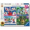 Ravensburger - Puzzle Bambini 5 Anni 4x100 Pezzi, Super Mario Wonder - Puzzle 5 Anni, Collezione Super Mario, Include 4 Puzzle 100 Pezzi, Giochi Educativi, Idee Regalo
