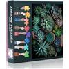 TISHIRON Puzzle da 1000 pezzi per adulti - Piante grasse a tema puzzle impegnativo, 70 x 50 cm, giochi educativi per la casa e regalo (serie Plant)