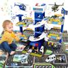 FORMIZON 5 Piani Parcheggio per Bambini dai 3 Ann, Parcheggio Macchinine con Garage, Ascensore, Rampe, Effetti Sonori e Luminosi, Garage Mmacchine per Bambini con 8 Autos e 3 Elicottero