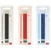 Legami - Set di 3 Refill per Penne Gel Cancellabili, Blister di 3 Ricariche, Colore Inchiostro Nero, Rosso, Blu, Diametro 0,4 cm, Altezza 13 cm