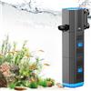 HUIKUANGEU Filtro per Acquario,Pompa per Acquario 4 in 1 con Filtro,Filtro Acquario,Pompa Filtro per Acquario,Pompa Acquario,Regolabile 500 l/h,per Acquari 30 L-120 l