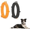 SSyang Trattamento contro Pulci e Zecche per Cani, 2 pezzi Collare Cani Antipulci Regolabile e Resistente all'Acqua,8 Mesi di Protezione,Protezione da Pulci, Zanzare e Zecche, 62 cm(Giallo+Nero)