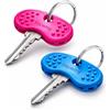 LeGeYo Prolunga per chiavi Set da 2 (rosso/blu) Impugnatura antiscivolo Ausilio alla rotazione Ergonomico per anziani, artrite, tremore - leggero e facile da montare