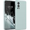 kwmobile Cover per OnePlus Nord 2 5G Custodia - Back Case per Smartphone in Silicone TPU - Protezione Gommata - menta freddo