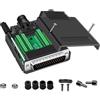 PENGLIN DB44 - Adattatore seriale senza saldatura, RS232 D-SUB a 44 poli, 44 pin, maschio Breakout Board Connector con accessori