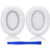 Ruikdly Cuscinetti Auricolari di Ricambio per Bose QuietComfort 35 II QC35 QC25 QC15, AE2 AE2i AE2w SoundTrure SoundLink - Imbottiture per Cuffie (Bianco)