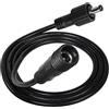 YACSEJAO Cavo di prolunga DC IP65, impermeabile, DC 5,5 mm x 2,1 mm, maschio a femmina, per illuminazione paesaggistica, sentieri da giardino, 1 m
