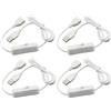 HUAZIZ Bianco Cavo di prolunga USB con interruttore on/off, 1 m (4 pezzi), compatibile con cuffie USB, lampada da scrivania USB, ventola USB e strisce LED