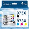 Uiprint 973X Cartuccia d'inchiostro compatibile per HP 973 X per HP PageWide Pro 477dw 577dw 452dw 477dn 452dn 577z 552dw P55250dw P57750dw (Nero Ciano Magenta Giallo,4-Pack)