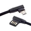 Cablecc Cavo dati da micro USB 5 pin/USB-C 3.1 da tipo C ad angolo retto a sinistra a destra, USB 2.0 con custodia, per tablet e telefono, 15 cm (micro USB 5 pin)