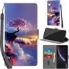 PHINIENLAND Cover per iPhone XR PU Pelle Custodia Flip Montagna