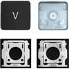 CTBDZ Tappo chiave individuale con cerniera di ricambio per (M1 M2) MacBook Pro A2141 A2251 A2289 A2338 A2442 A2485, sostituire per MacBook Air A2179 A2337 A2681 tastiera (tasto V)