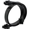 COMeap ATX CPU 8 pin Maschio a Doppio PCIe 2X 8 pin (6 + 2) Cavo Adattatore di Alimentazione Maschio per Alimentatore Modulare Corsair 24 pollici + 8 pollici (62 cm + 21 cm)
