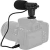 Goshyda Microfono Sulla Fotocamera, Microfono Video Universale da 3,5 Mm Mini Microfono con Riduzione del Rumore con Spugna Antivento, Compatibile con Videocamere Videocamere, per Videoconferenza Dal Vivo Vlo
