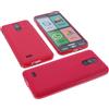 foto-kontor Custodia compatibile con cellulari Brondi Amico Smartphone S+B Nero cover in gomma TPU di colore rosso