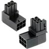 CY Adattatore 2 pz/lotto ATX 8P Maschio a Femmina 90 Gradi Su Giù Angolato di Potenza Intestazione Adattatore per GPU Scheda Grafica