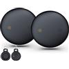 DEEBYCOO Tracker per Android (SOLO Android), Localizzatore per chiavi Compatibile con Google Find My Device,air tag di tracciamento per chiavi/valigie/bagagli (Nero, 2 Pack)