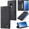 Sojlecyu Cover per Samsung Galaxy S9 Plus Custodia, a Libro Portafoglio in Premium Pelle PU Porta Carte Flip Case Supporto Protezione Case Cover per Samsung Galaxy S9 Plus, Nero