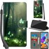 Haninsuze Cover per Samsung Galaxy A21s, Farfalla | Pelle PU Portafoglio, Porta Carte, Magnetica, Libro, Antiurto Custodia