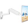 suptek Supporto da parete per monitor da 13 a 32 pollici, schermo LED/LCD/TV fino a 9 kg, supporto per monitor con molla a gas completamente regolabile, regolabile in altezza, inclinabile e girevole
