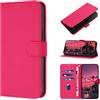 CASEONJAN Cover per iPhone 15, Custodia a Portafoglio Cover a Libro in Pelle PU [Slot per Schede], Flip Caso Antiurto Case per iPhone 15 (Rosa)