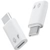 BTFO 2pz Adattatore Femmina a USB-C Maschio, Microfono Scheda Audio OTG Adattatore Ricarica Compatibile con iPhone 17 16 15 iPad Non per Riproduzione Musicale Chiamate Controlli In-Line