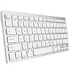 Macally SLIMKEYCA, Compact USB-A Keyboard for Mac, US QWERTY Key cap Layout
