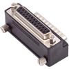 cablecc DB25pin DSUB Parallel LPT AES/EBU - Connettore DB, adattatore di prolunga angolare 90 gradi verso l'alto con dado maschio e vite femmina
