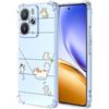 YUXING Cover Trasparente per Realme 14 5G / Realme 14T 5G - Custodia Protettiva Sottile in TPU Morbido Antiurto con Carino Motivo Disegno Cool (Kitten)