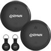 CHZHVAN Android Smart Tracker Tag,Google Localizzatore Compatibile con Find Hub APP(Solo Android),Bluetooth Key Finder per Chiavi,Bagagli,Borse,Zaini,Impermeabile IP67,Batteria Sostituibile,2 Pack Nero