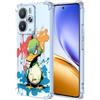 YUXING Cover Trasparente per Realme 14 5G / Realme 14T 5G - Custodia Protettiva Sottile in TPU Morbido Antiurto con Carino Motivo Disegno Cool (Duck)