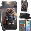 Haninsuze Cover per iPhone 12 Pro Max, Gatto | Pelle PU Portafoglio, Porta Carte, Magnetica, Libro, Antiurto Custodia