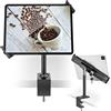 AboveTEK Supporto di Blocco Antifurto per Tablet - Girevole a 360/320 POS - Blocco del Supporto di Sicurezza per Tablet, Supporto a Morsetto da Tavolo per iPad Galaxy Tab Google da 7 a 11 (Nero)