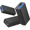 BASESAILOR Adattatore USB C Femmina a USB A 3.2 Femmina 3 Pezzi,Convertitore Type C a Type A,Convertitore OTG per Trasferimento Dati 10Gbps per iPhone 17,16,iPad Air,MacBook Pro,Laptop,Samsung Galaxy