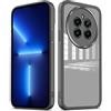 PanXCase Cover Trasparente per Realme 12 Plus 5G / Realme 12+ 5G - Custodia Clear con Lens Protector Ultra Sottile Morbida Antiurto con Protezione Fotocamera (Nero)