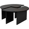 Hanah Home Elegante tavolino da caffè, Ø 90 cm, altezza 41 cm, 100% melamina, spessore 18 mm, perfetto per le stanze moderne e gli spazi di Cozy