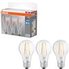 OSRAM Lampada LED Base Classica forma lampadina E27 7W 6500K trasparente