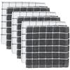 DII Basic Terry Collection - Set di strofinacci per finestre, 12 x 12, grigio, 6 pezzi