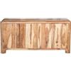 DRW Credenza con 4 Ante in Legno Naturale 80x170x40 cm