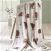 Catherine Lansfield Angus Highland - Coperta in pile con mucca, 130 x 170 cm, colore: naturale
